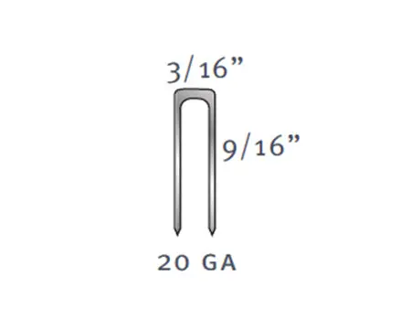 Tego - 9/16" 5418D Divergent Point Carpet Staple 1