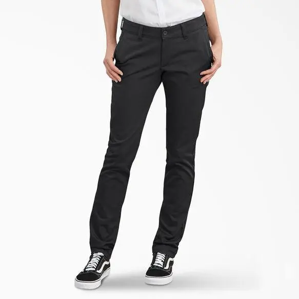 Women's Slim Fit Pants - Rinsed Black 1