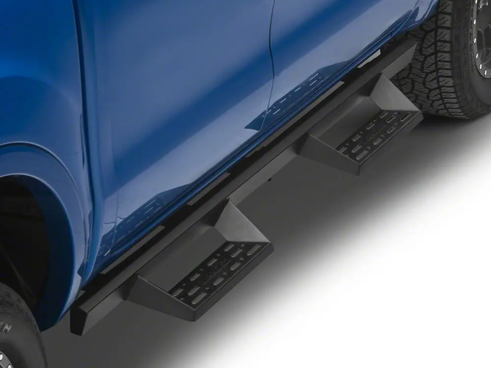 Barricade Drop-Down Side Steps in Textured Black — Fits 2019–2025 Ford Ranger SuperCrew