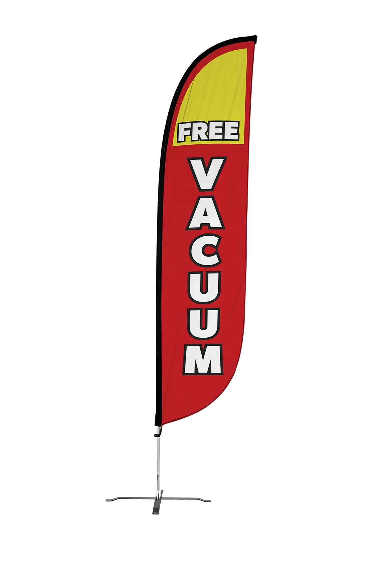 Free Vacuum Feather Flag Red 1