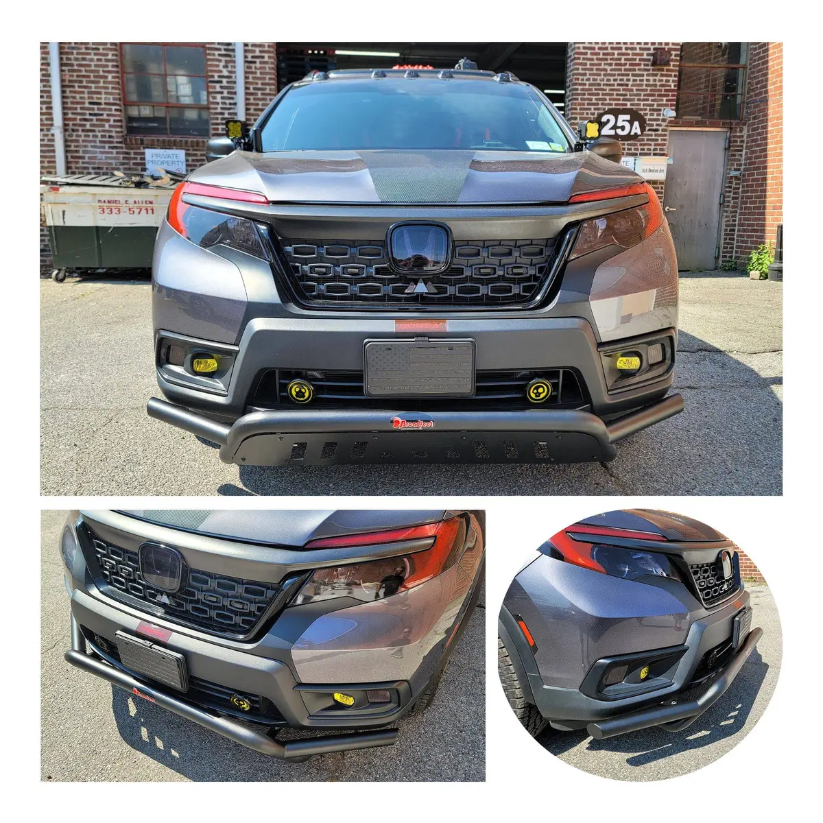Front Runner Eurotech (Fret1) Lower Grille Protector Fits Honda Passport 2019-2025 1