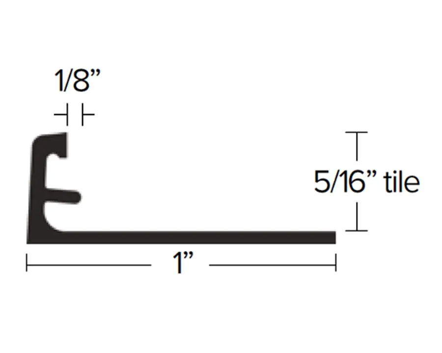 Futura - Edgetek 5/16" L-Shape Trim, Mill Finish 1