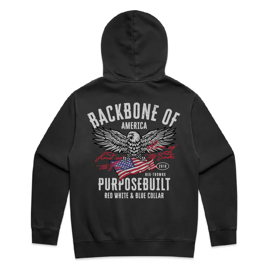 American Eagle Hoodie, Black 1