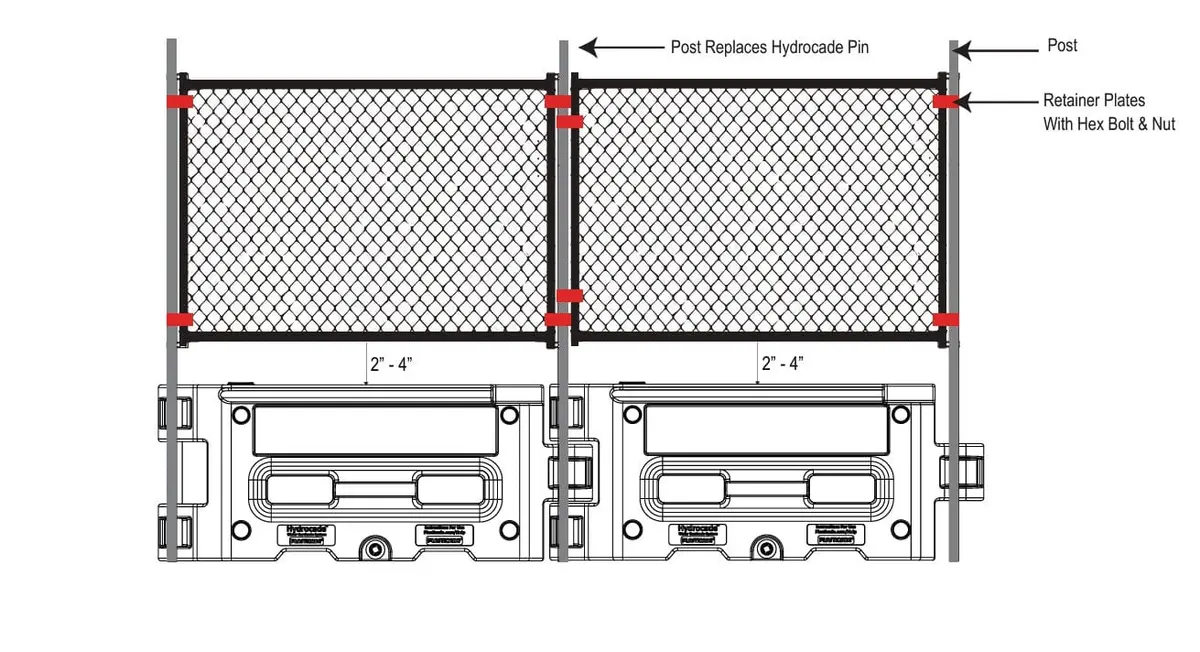 Fence Panel Kit (67" X 51") For Hydrocade 1