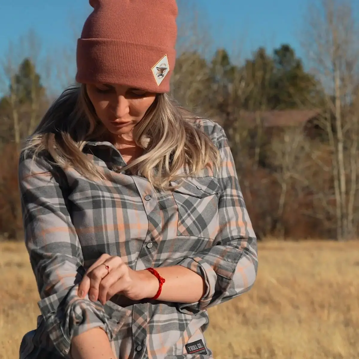 Women's Henley Flannel 1