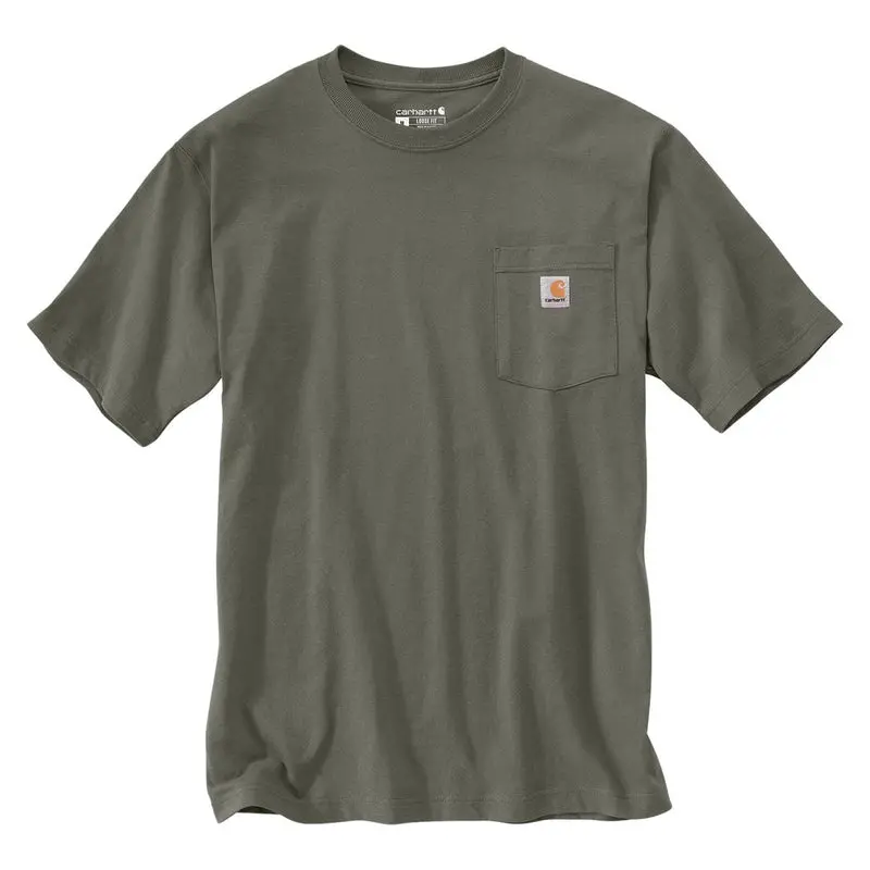 K87 - Loose Fit Heavyweight Pocket Tee, Dusty Olive 1