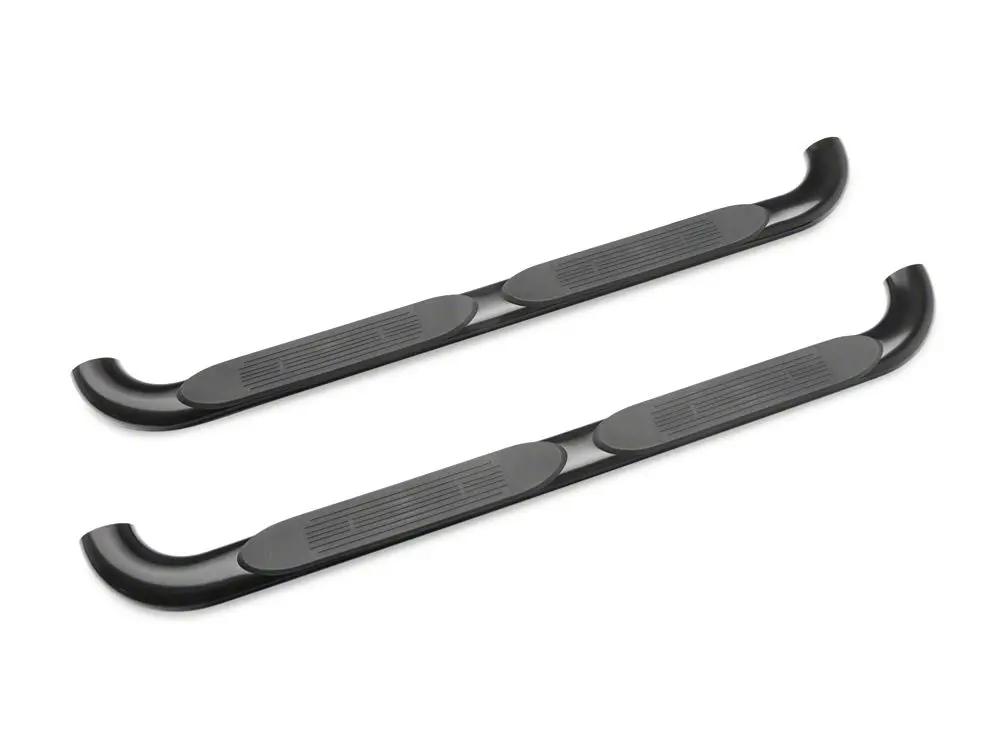 Barricade 4-Inch Oval 90° Bent-End Black Side Steps for 2015–2022 GMC Canyon Extended Cab