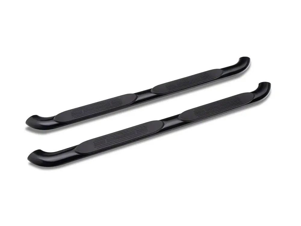 Barricade 4-Inch Oval Bent-End Black Side Steps for 2015–2022 GMC Canyon Extended Cab