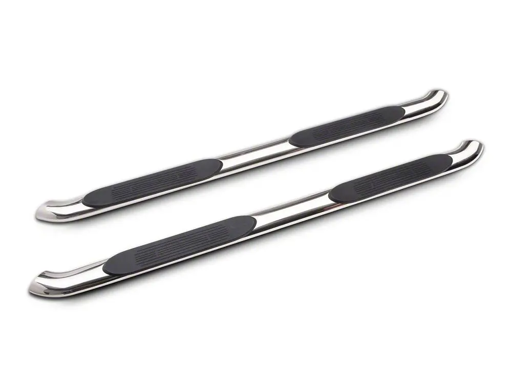 Barricade 4-Inch Oval Bent-End Stainless Steel Side Steps for 2015–2022 GMC Canyon Crew Cab