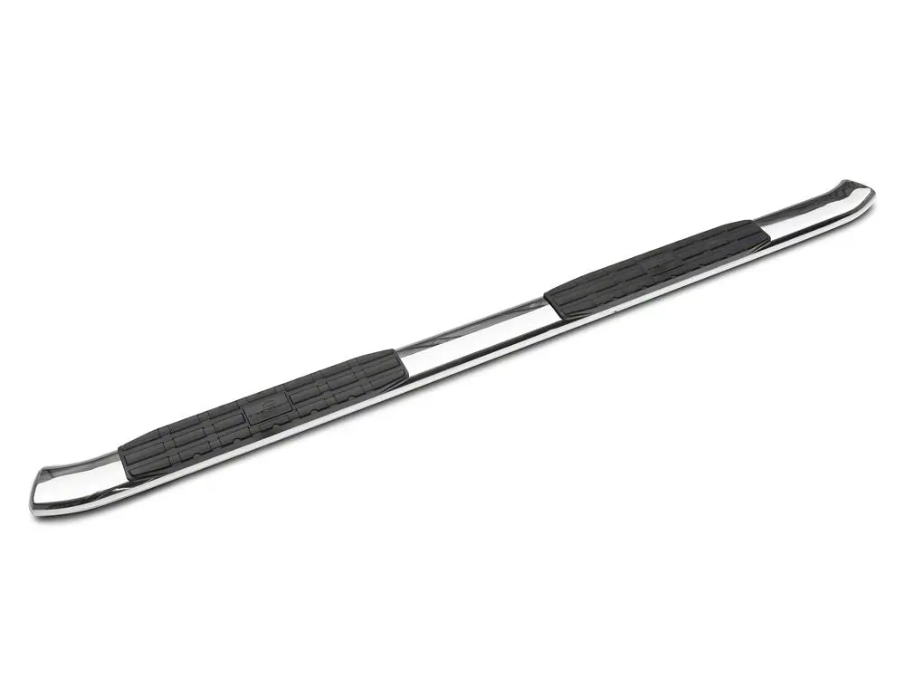 Barricade 5-Inch Oval Bent End Side Step Bars; Stainless Steel (15-22 Canyon Crew Cab) 2