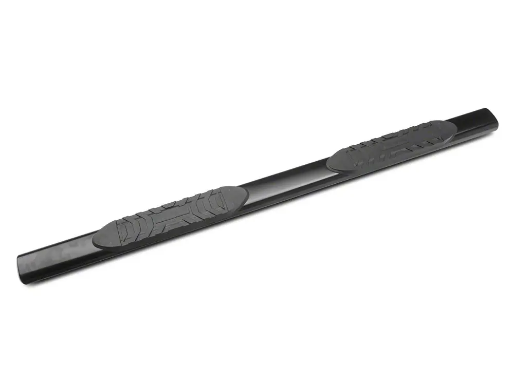 Barricade 5-Inch Oval Straight End Side Step Bars; Black (15-22 Canyon Extended Cab) 2
