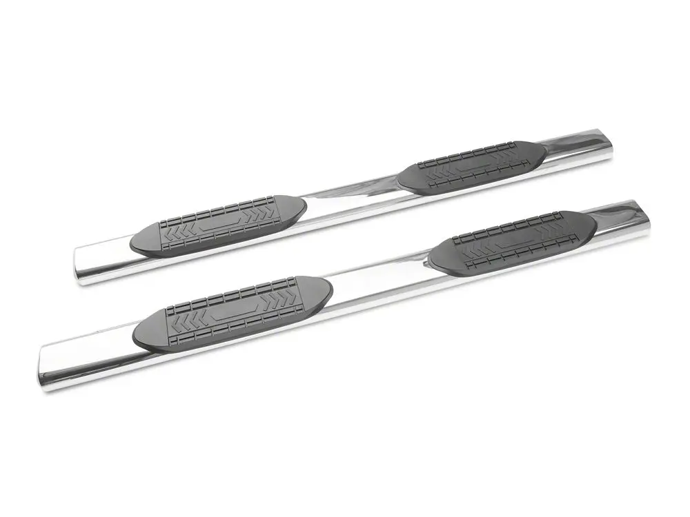 Barricade 5-Inch Stainless Steel Oval Side Steps – Straight End for 2015–2022 Canyon Crew Cab