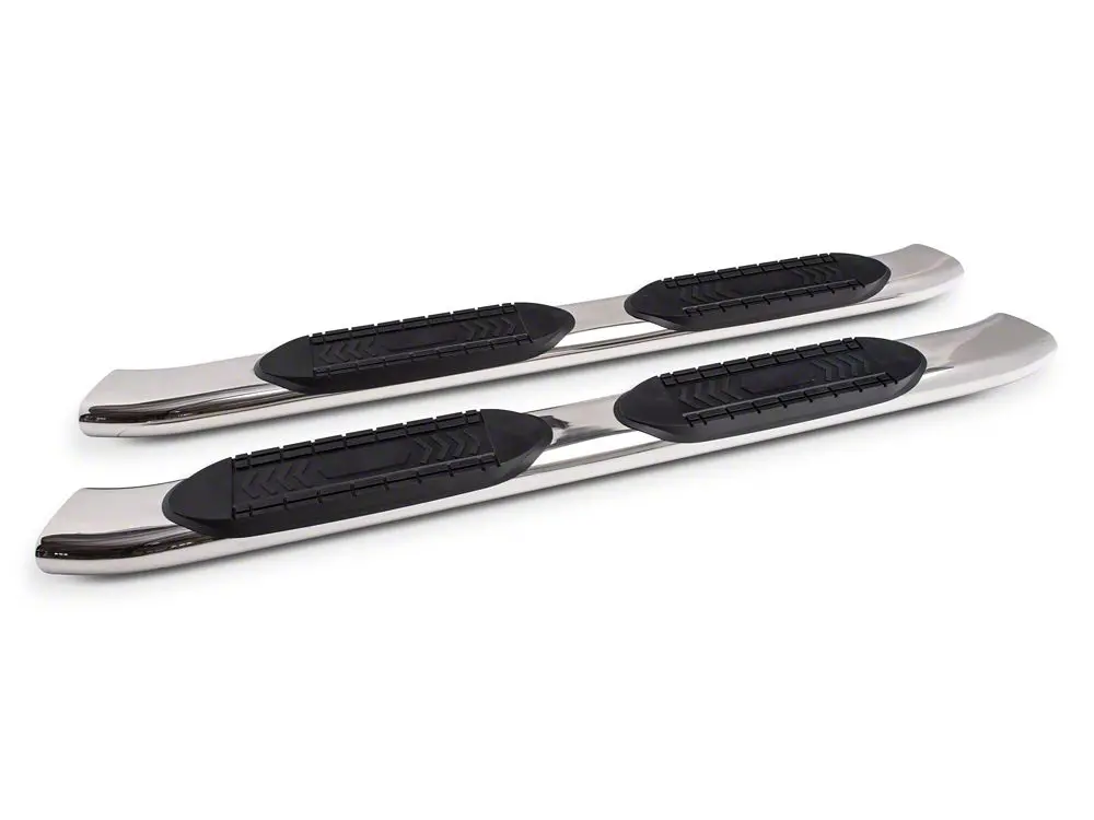 Barricade 6-Inch Stainless Steel Oval Side Steps – Bent End for 2015–2022 Canyon Extended Cab