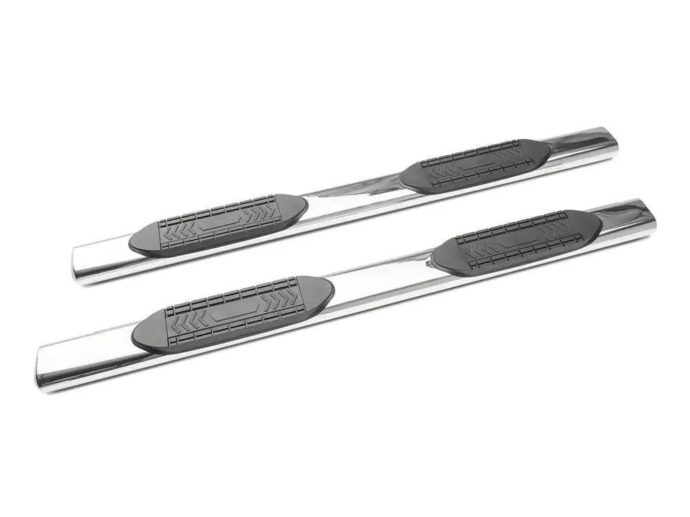 Barricade 6-Inch Stainless Steel Oval Side Steps – Straight End for 2015–2022 Canyon Crew Cab