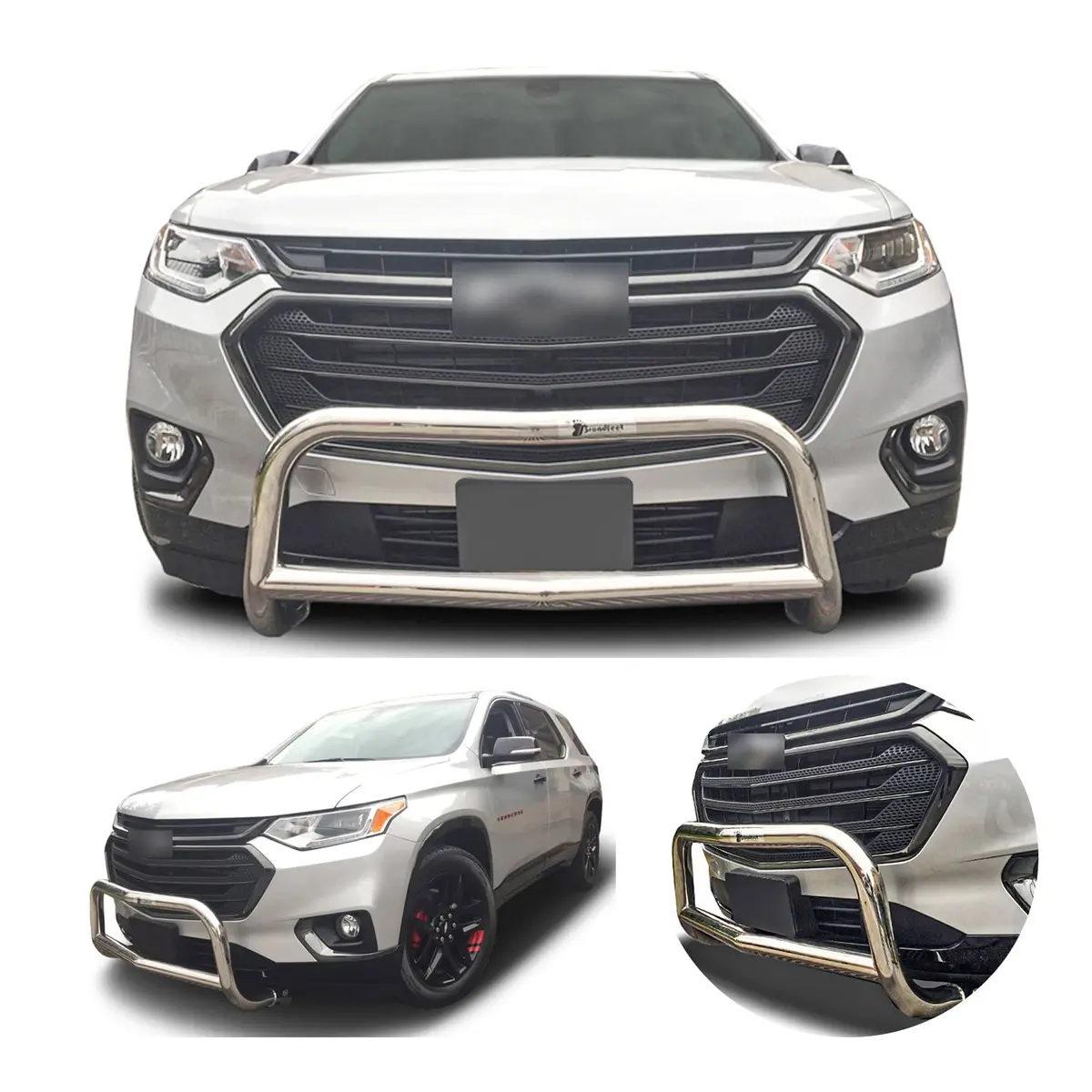 Front A-Bar / Nudge Bar (Dc6) Bumper Guard Fits Gmc Terrain 2018-2025 Chevrolet Traverse 2018-2025 & Gmc Acadia 2017-2025 & Buick Enclave 2018-2025 1