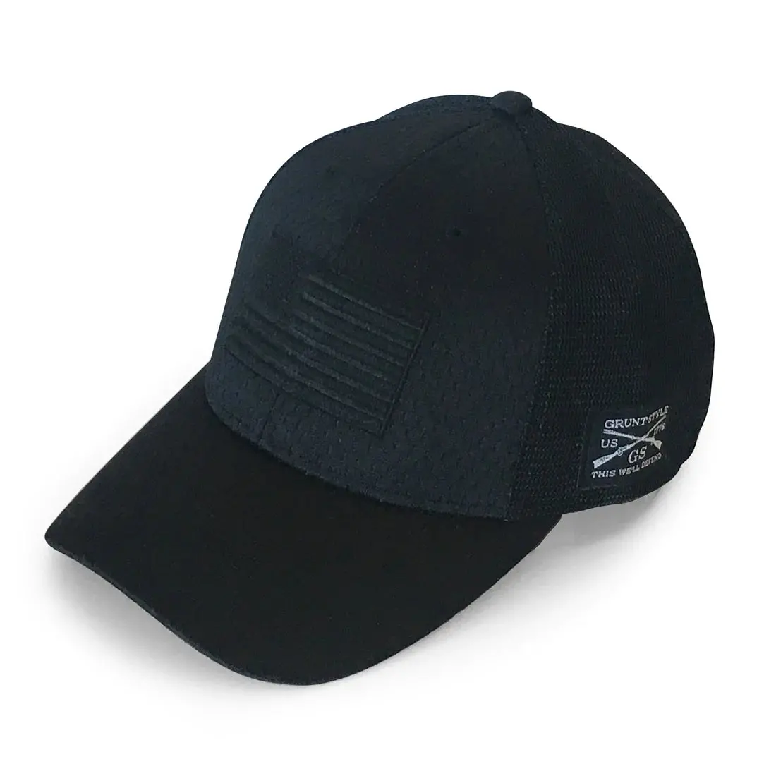 Blackout Flag Stretch Fit Hat - Black 1