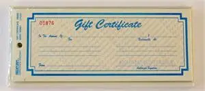 Gift Certificates, 2-Part (25/Pack) 1