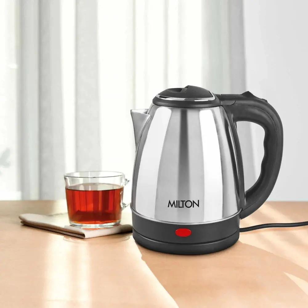 Milton Stainless Steel Insta Electric Kettle | 1350 Watt | Boil Dry Protect 1
