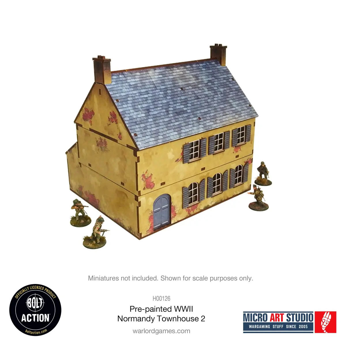 Pre-Painted Ww2 Normandy Townhouse 2 1
