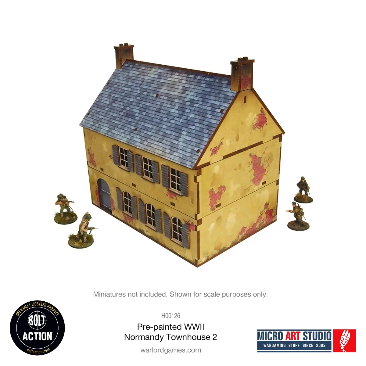 Pre-Painted Ww2 Normandy Townhouse 2 2