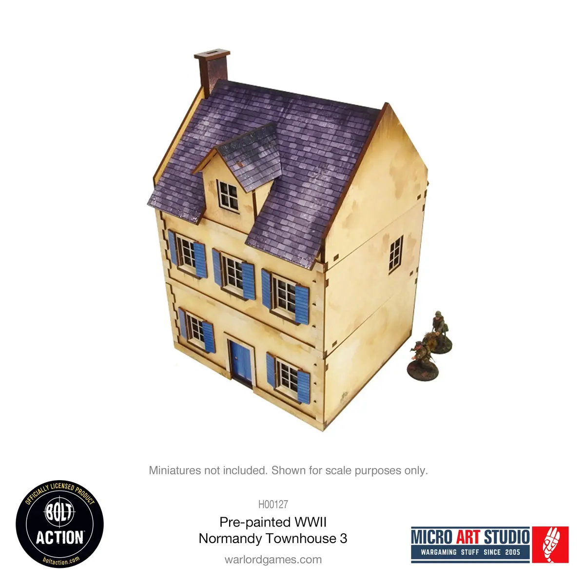 Pre-Painted Ww2 Normandy Townhouse 3 1