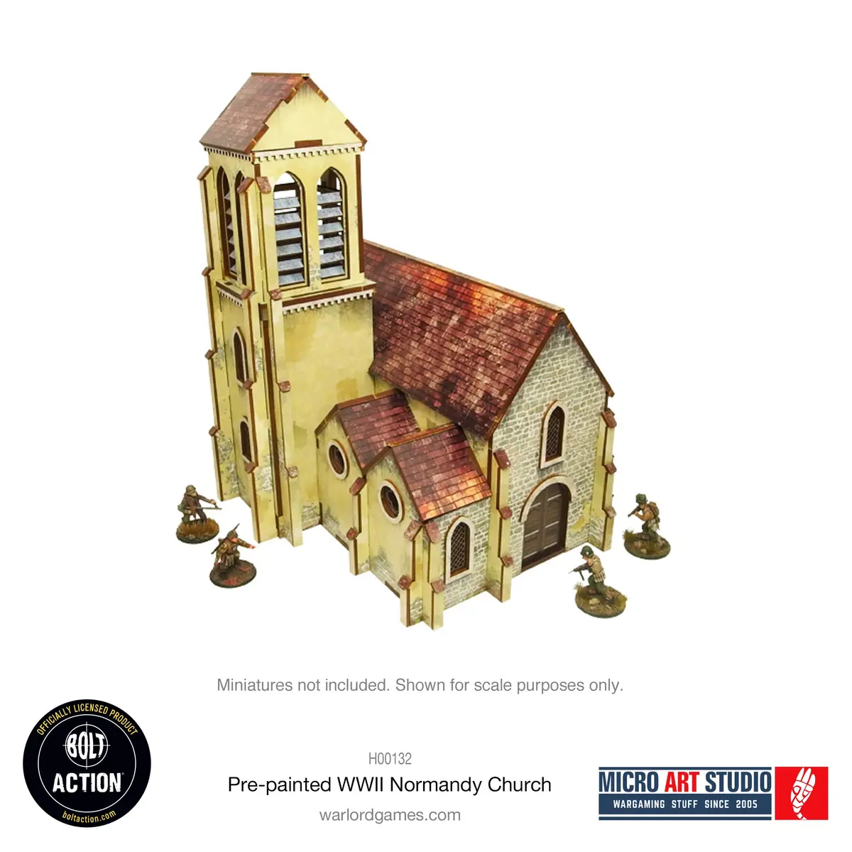 Pre-Painted Ww2 Normandy Church 1