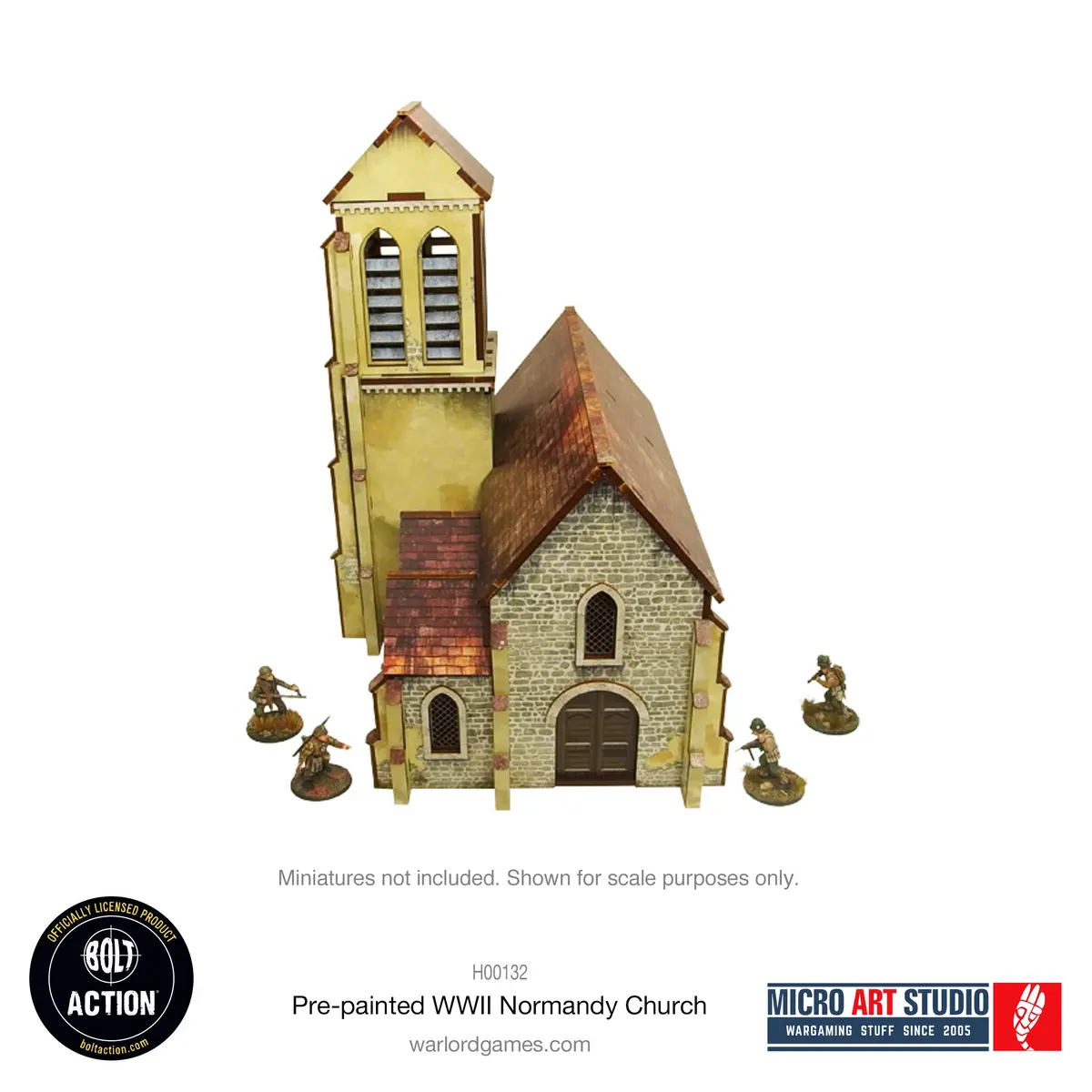 Pre-Painted Ww2 Normandy Church 2