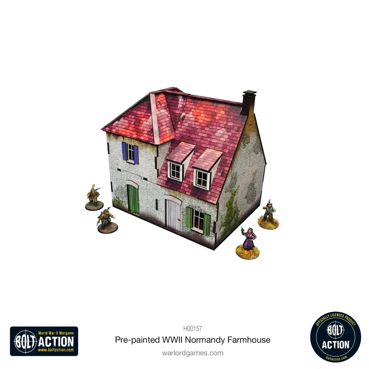 Bolt Action: Pre-Painted Wwii Normandy Farmhouse 1