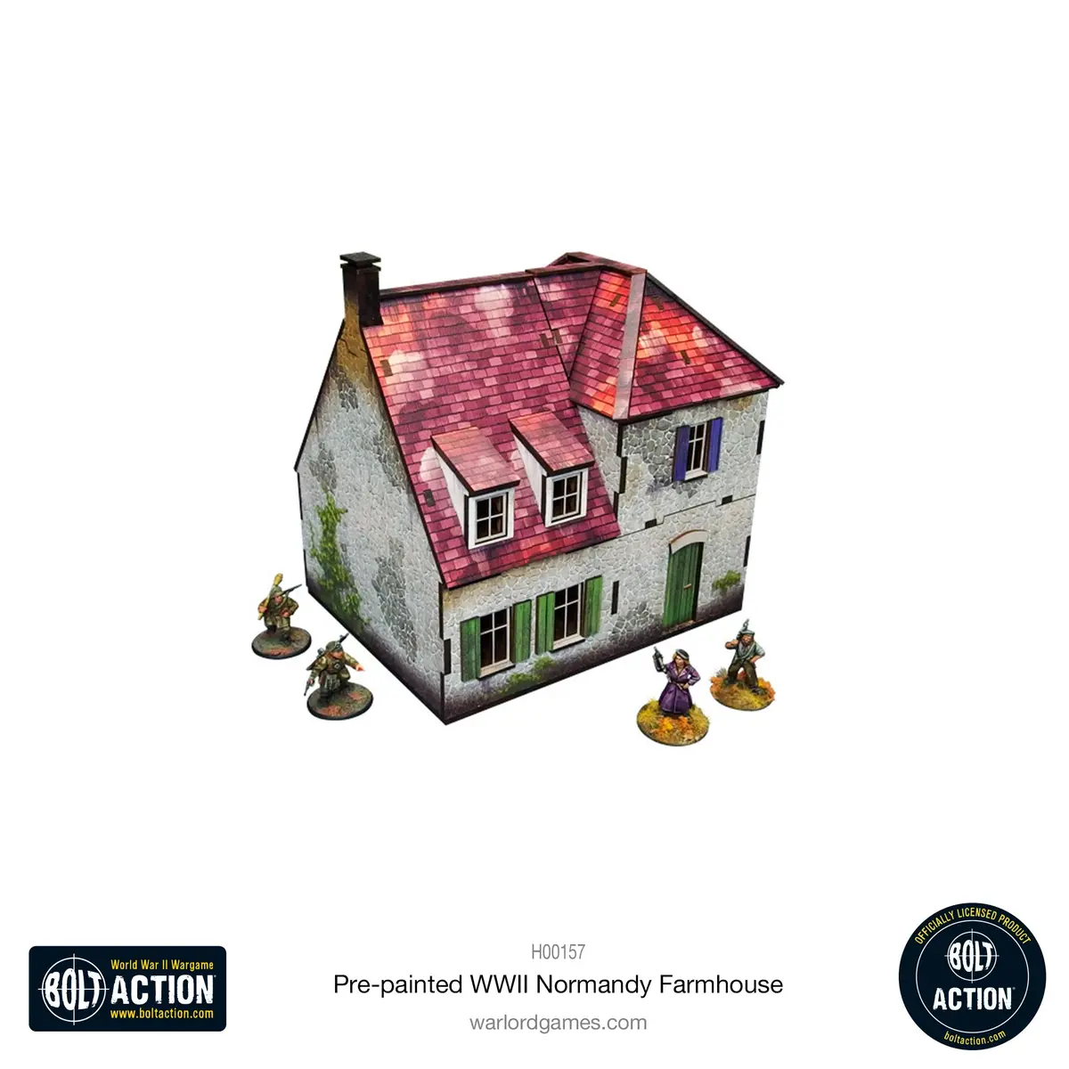Bolt Action: Pre-Painted Wwii Normandy Farmhouse 2
