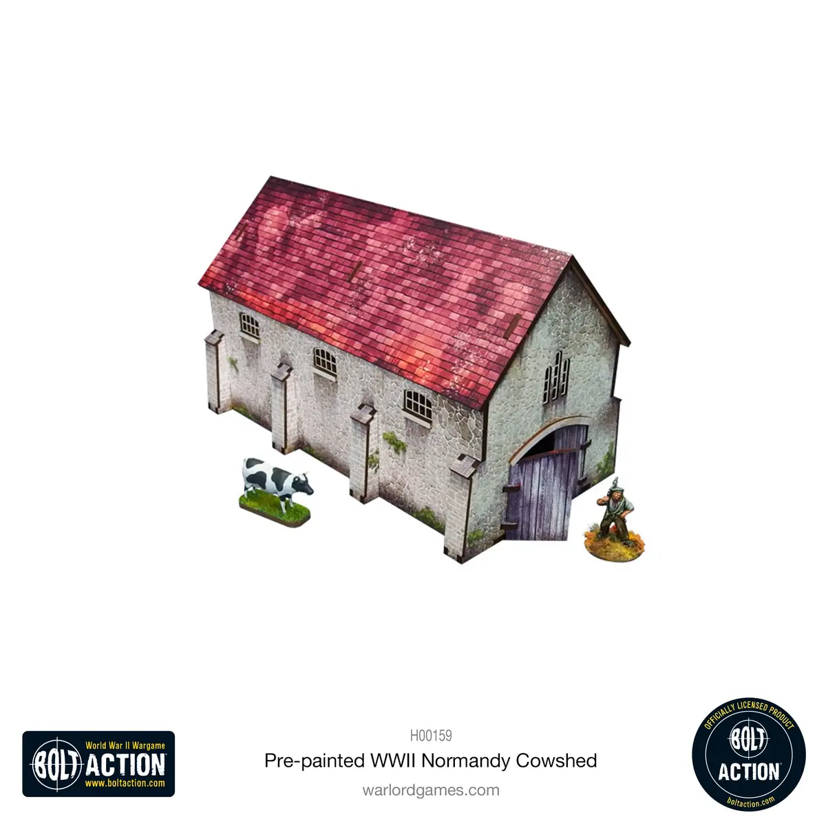 Bolt Action: Pre-Painted Wwii Normandy Cowshed 1