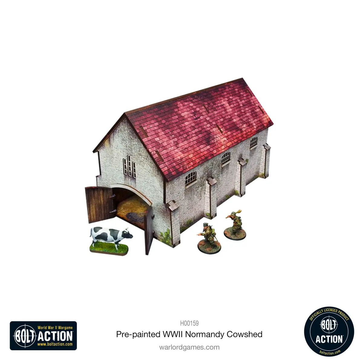Bolt Action: Pre-Painted Wwii Normandy Cowshed 2