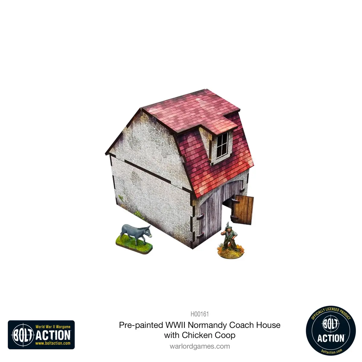 Bolt Action: Pre-Painted Wwii Normandy Coach House With Chicken Coop 2