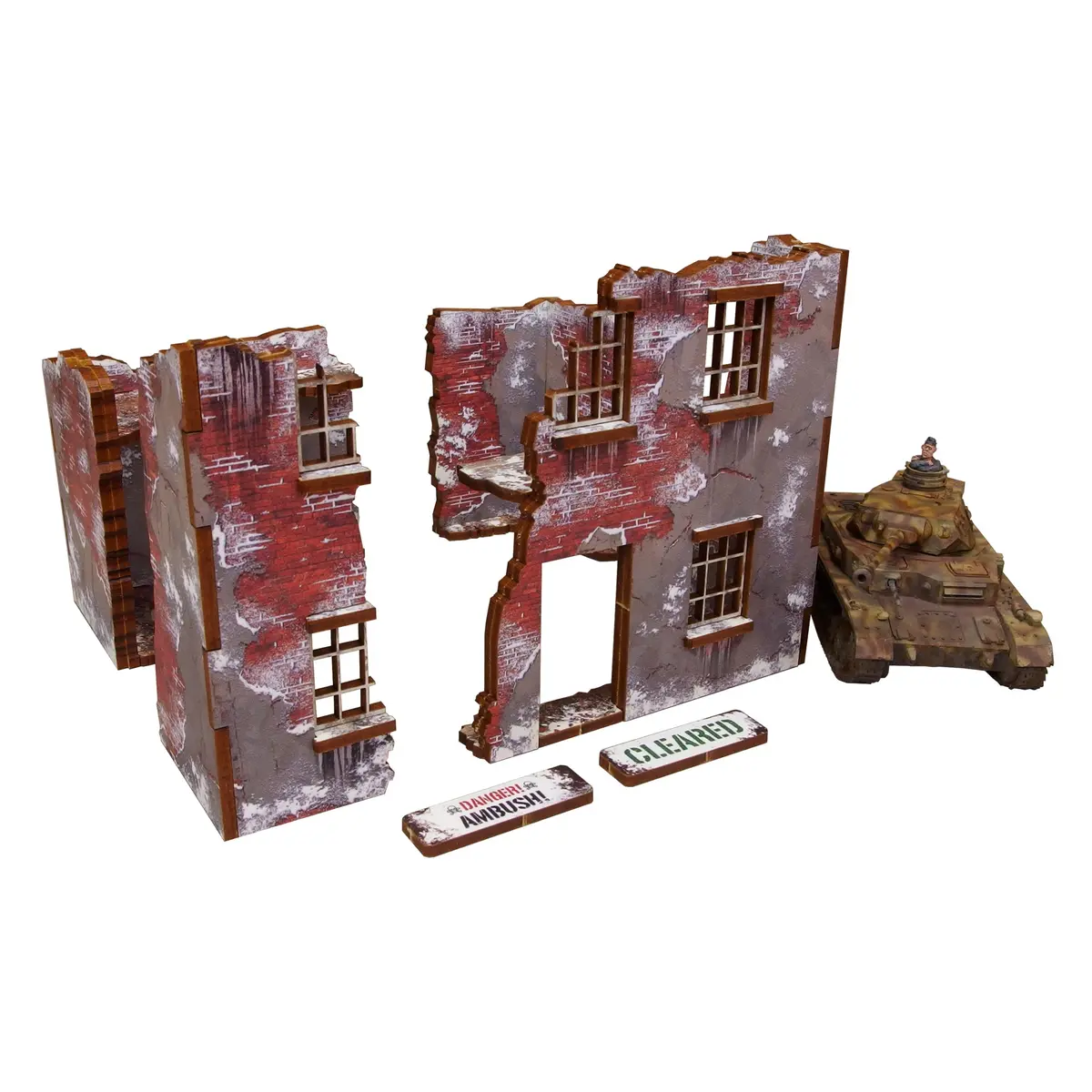 Pre-Painted Ww2 Winter Ruin 2 1