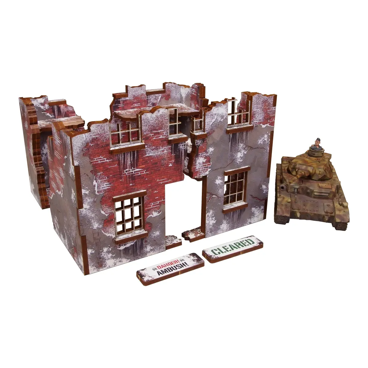 Pre-Painted Ww2 Winter Ruin 3 1