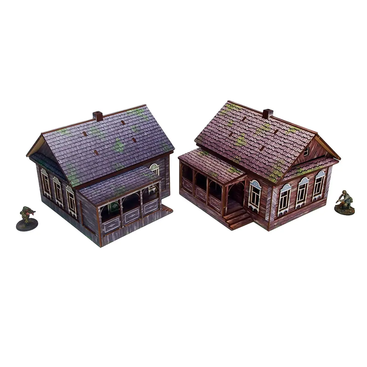 Pre-Painted Ww2 Ostfront Village Doma 1