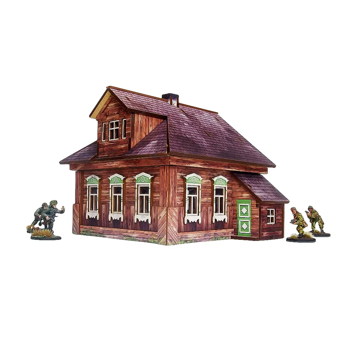 Pre-Painted Ww2 Ostfront Village Forester's Dacha 1
