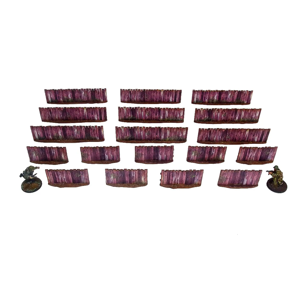 Pre-Painted Ww2 Ostfront Village Low Fence 1