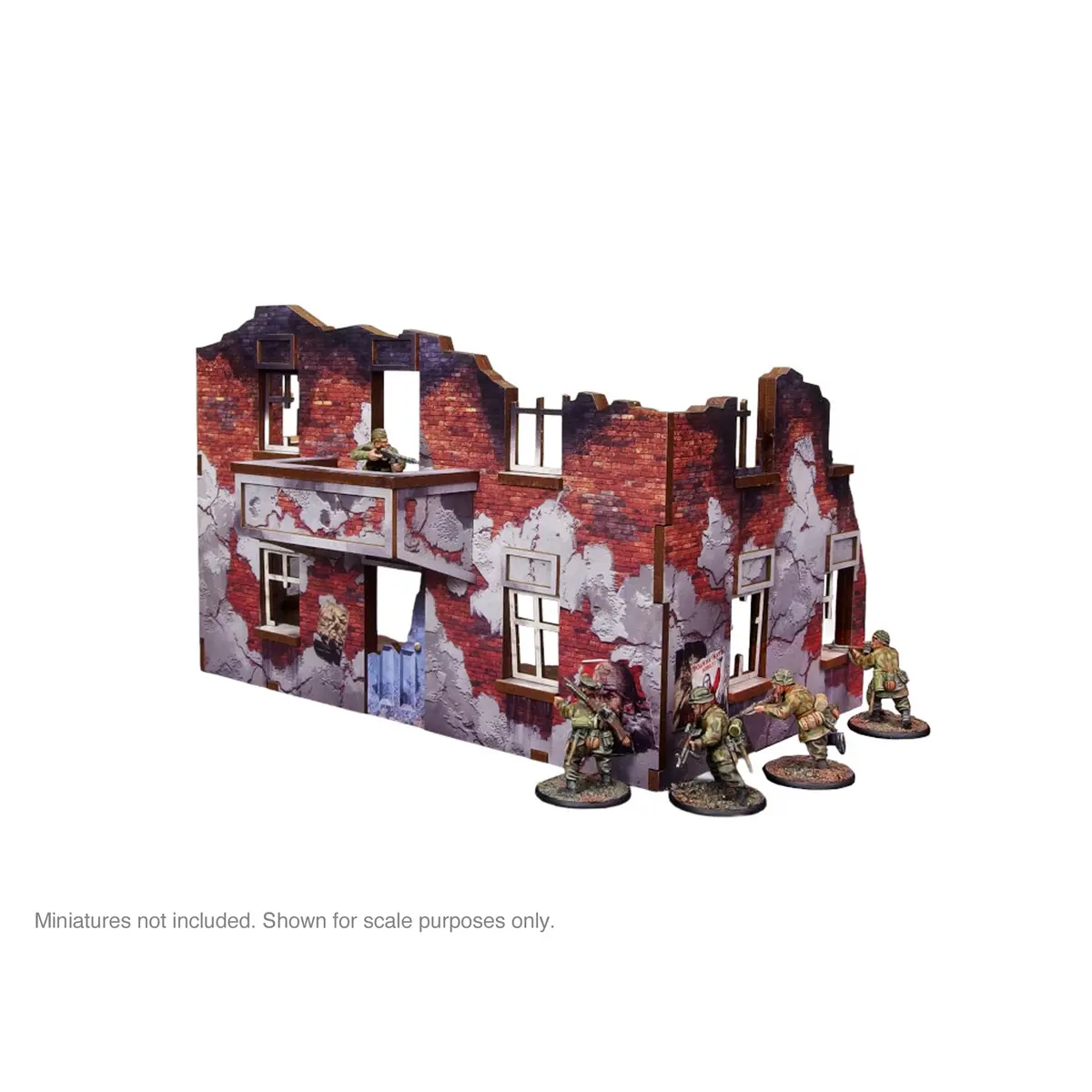 Pre-Painted Ww2 Ostfront Stalingrad Apartment Block Back 2