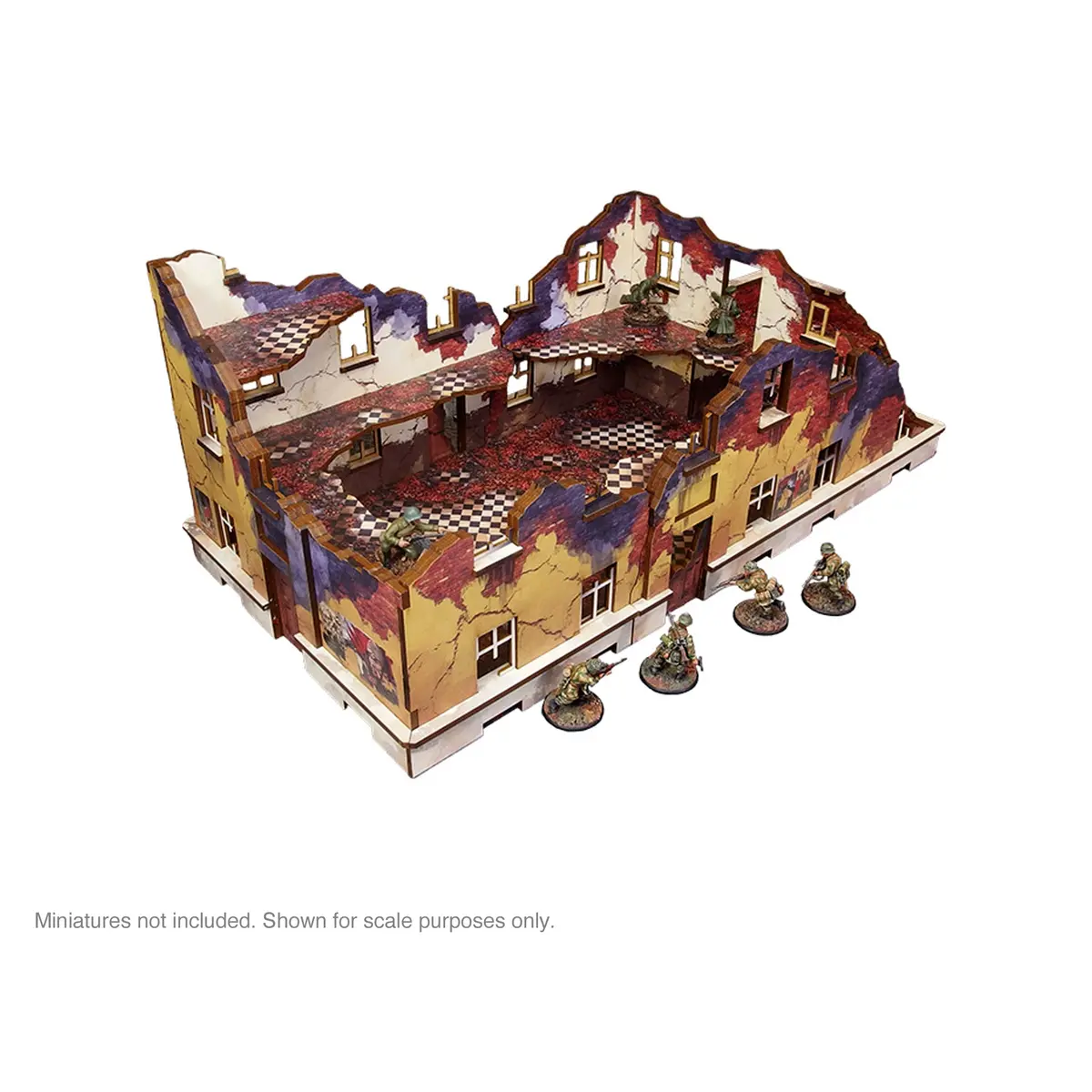 Pre-Painted Ww2 Ostfront Stalingrad School Left (With Balcony) 1