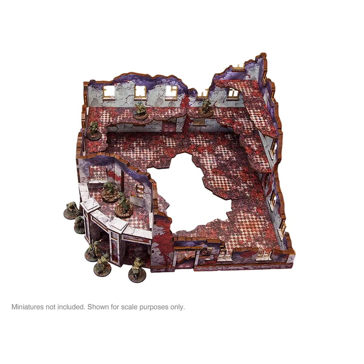 Pre-Painted Ww2 Ostfront Stalingrad Univermag Front (With Balcony) 1