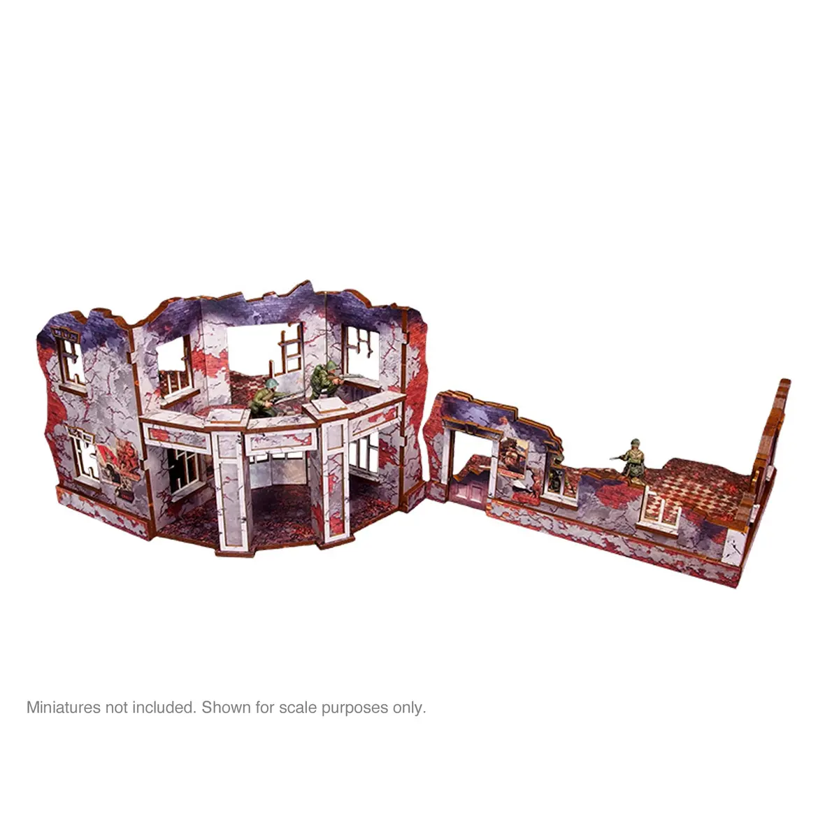 Pre-Painted Ww2 Ostfront Stalingrad Univermag Front (With Balcony) 2