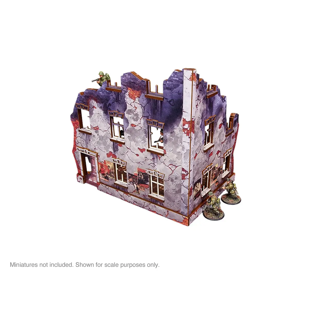 Pre-Painted Ww2 Ostfront Stalingrad Univermag Left (With 3Rd Floor) 1