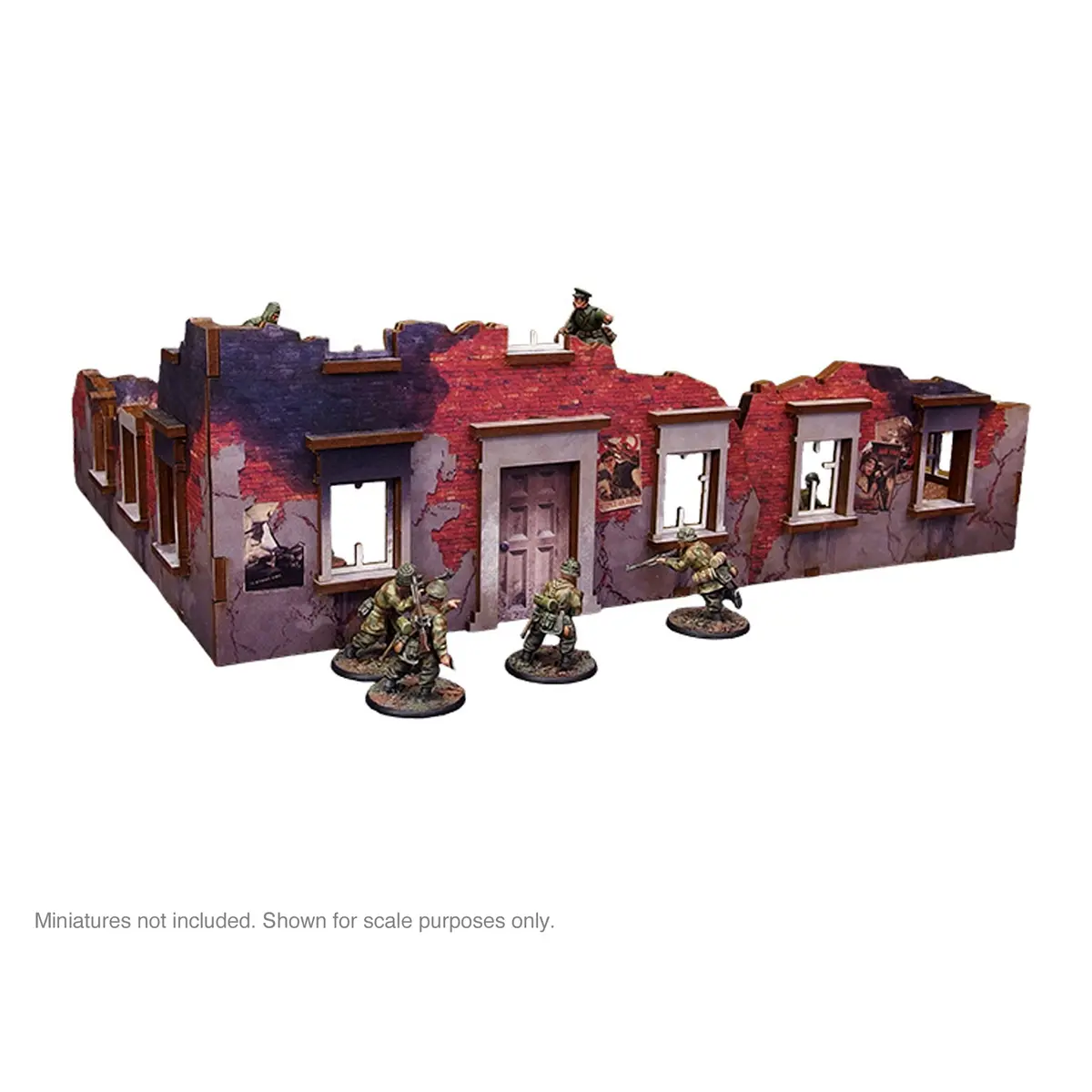 Pre-Painted Ww2 Ostfront Stalingrad Ruined Building 1