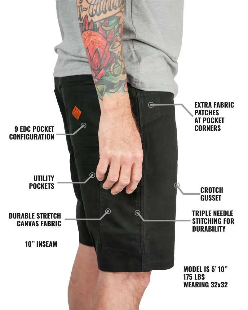 Havok Shorts 10" - Black 3