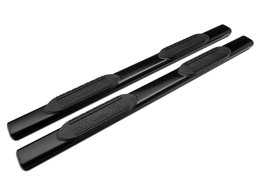 Barricade 6-Inch Oval Black Side Steps – Rocker-Mounted for 2007–2019 GMC Sierra 2500 HD Extended/Double Cab