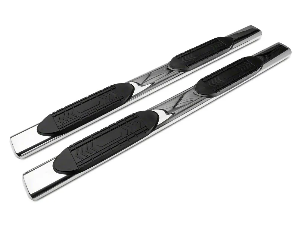Barricade 6-Inch Stainless Steel Oval Side Steps with Rocker Mount for 2007–2019 GMC Sierra 3500 HD Extended/Double Cab