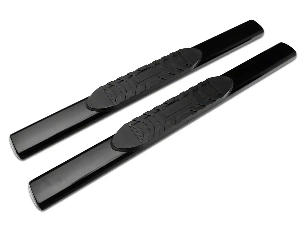 Barricade 5-Inch Oval Black Side Steps – Rocker-Mounted for 2007–2019 GMC Sierra 2500 HD Regular Cab