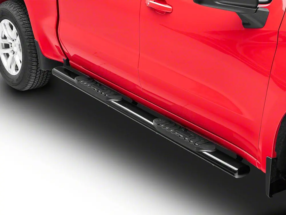 Barricade 5-Inch Oval Side Step Bars; Black (20-25 Sierra 2500 Hd Crew Cab) 2