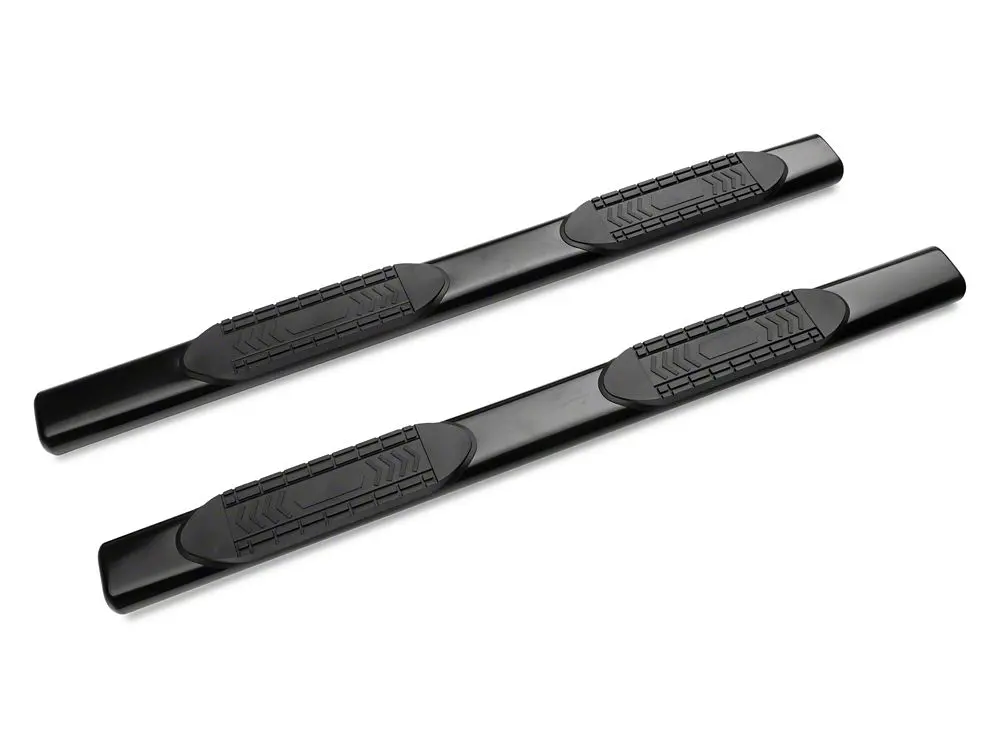 Barricade 6-Inch Oval Black Straight-End Side Step Bars for 2020–2025 GMC Sierra 2500 HD Double Cab