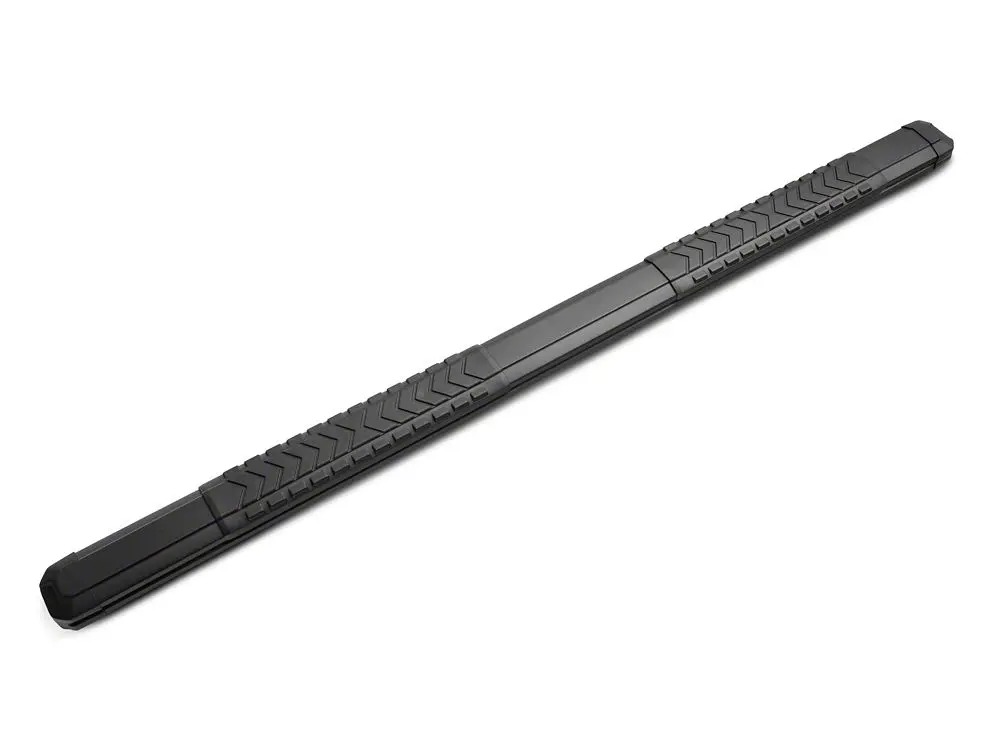Barricade Saber 5-Inch Aluminum Side Step Bars; Black Cover Plates (20-25 Sierra 2500 Hd Double Cab) 2